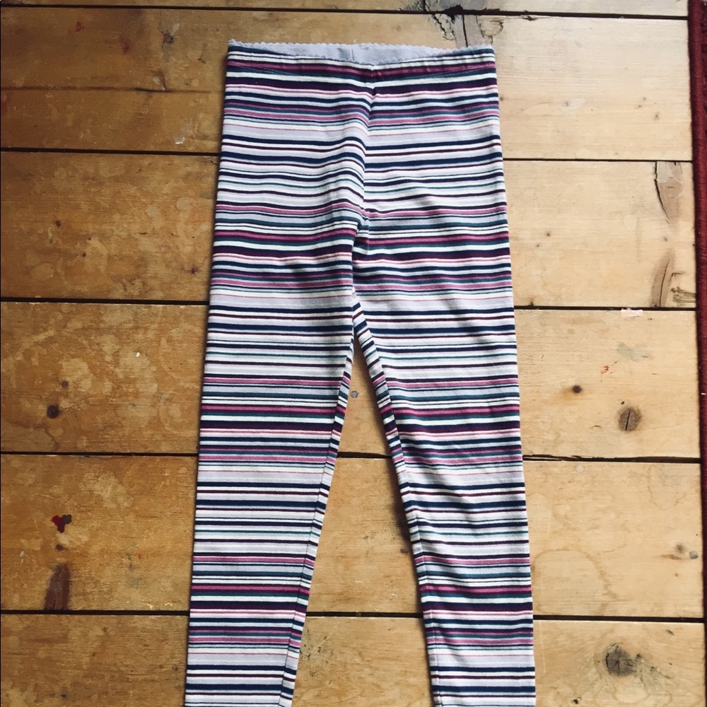 Girls striped leggings
